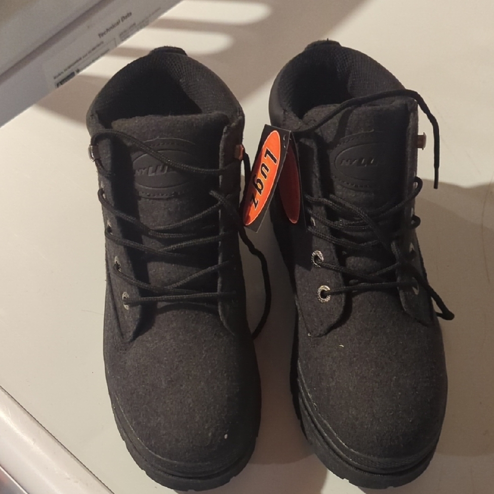 Black Lace-Up Women's Boots